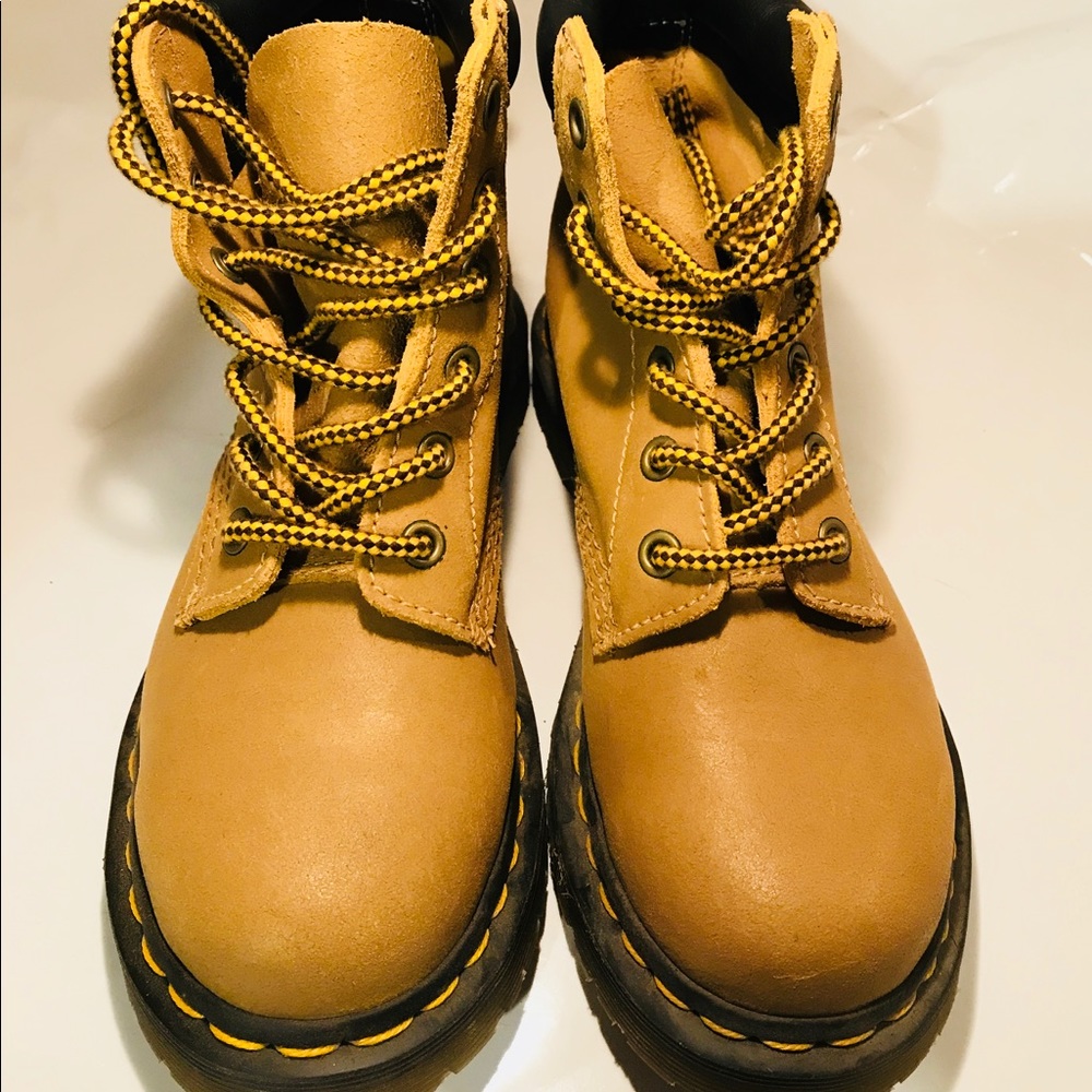 Dr. Martens Yellow Ankle Boots